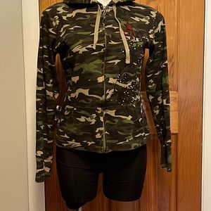 Harley Davidson camouflage hoodie size M